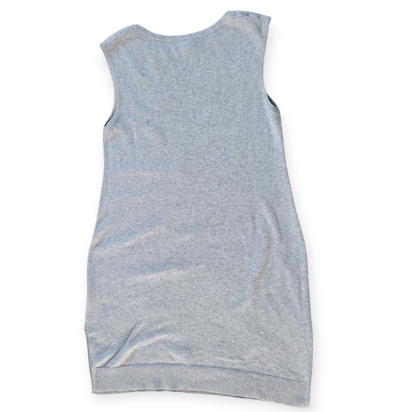 Eileen Fisher Organic Cotton & Cashmere Knit Grey Dress, Size Small - Picture 5 of 7